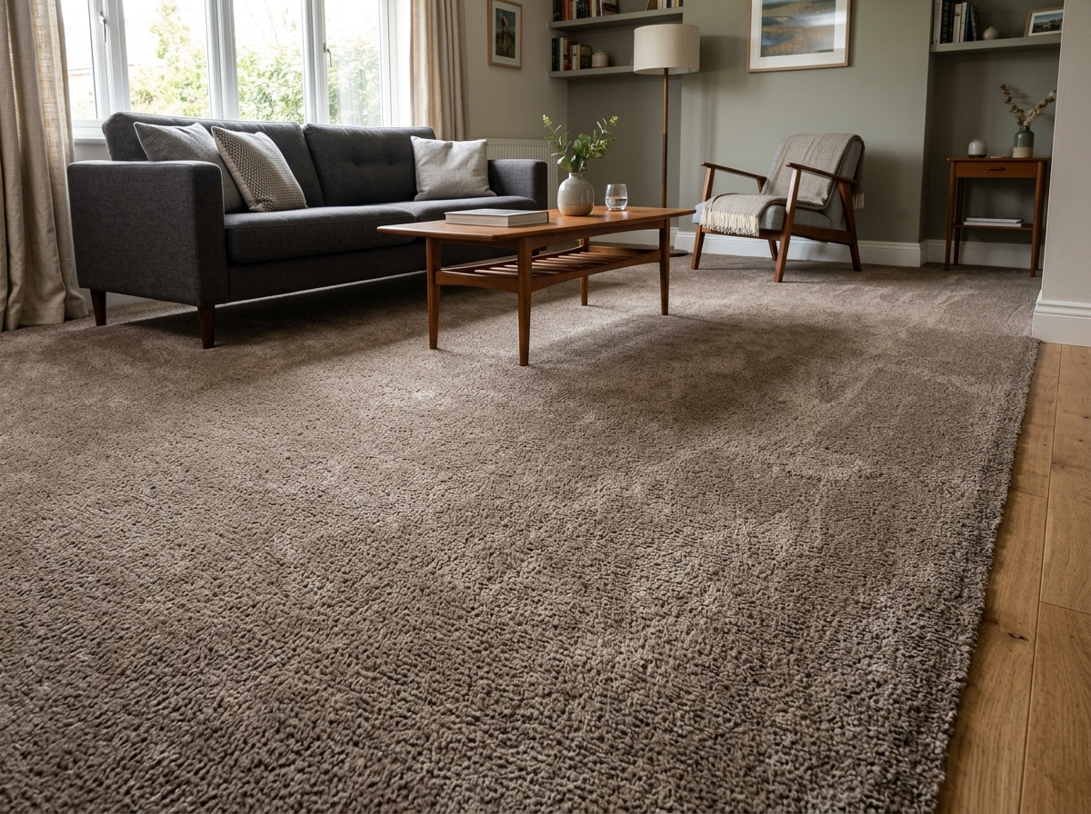 Carpet stain steam extraction — before and after — after